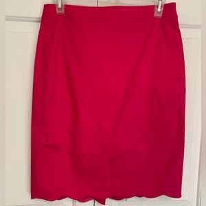 J. Crew scalloped hem skirt